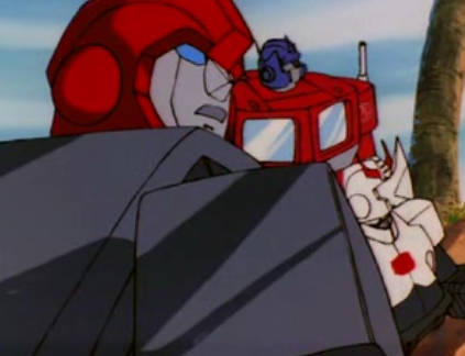 What's with the blank expression, Prowl? The Ultimate Doom, Part 3
