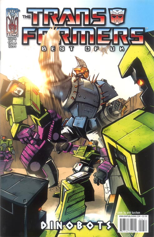The Transformers: Best of UK: Dinobots #6 cover A by Josh Burcham (IDW Publishing, 2008)