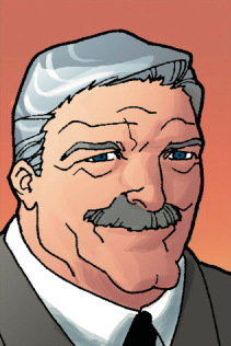 Ironhide—Older "military brass-type" white male with well-groomed silver hair and mustache and a gray suit. Infiltration et al