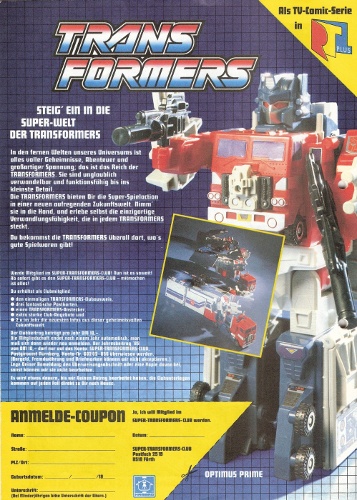 Super Transformers Club We hope that picture isn't covering something naughty happening in the crotch zone.