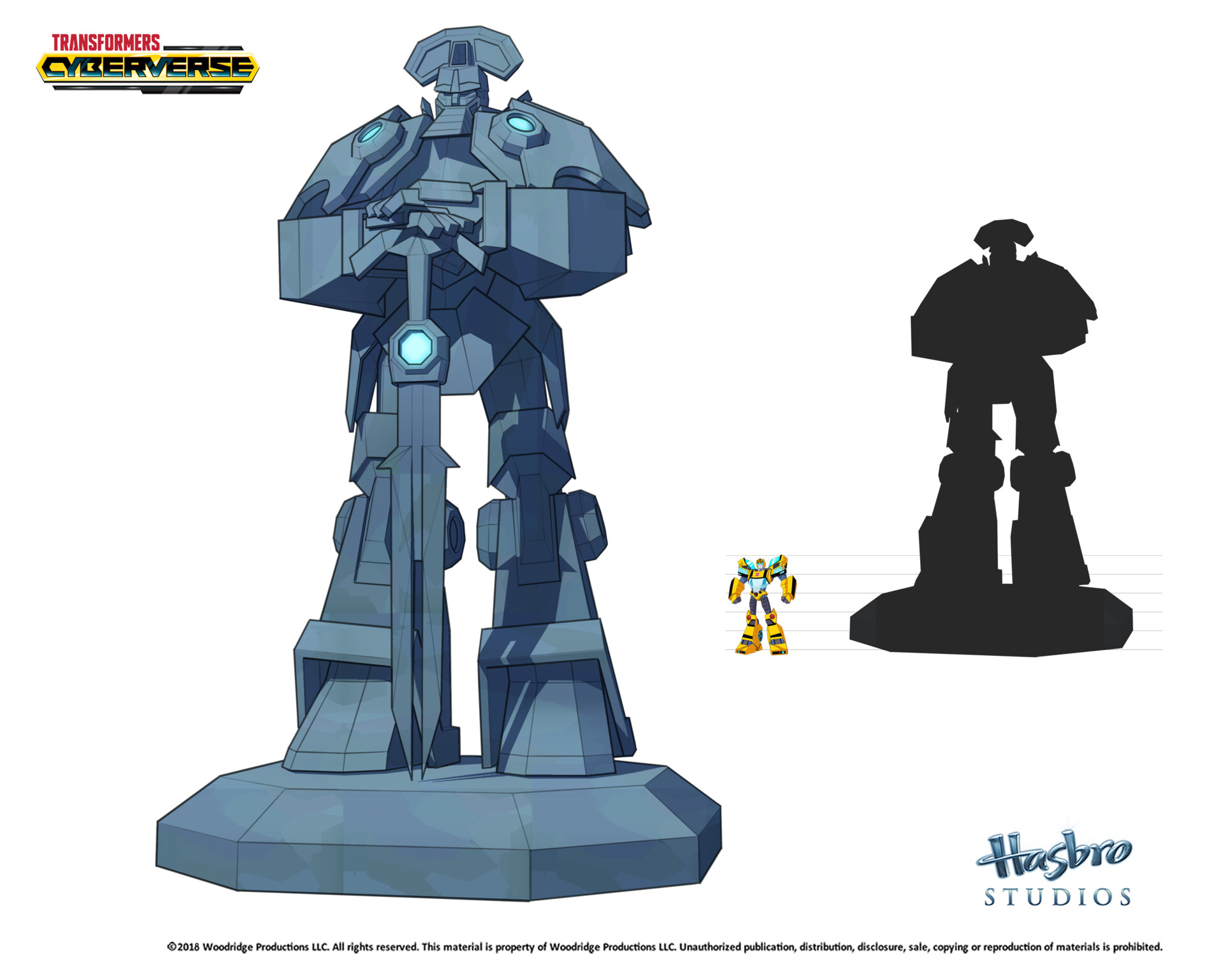 Cyberverse Statue of Prima concept art