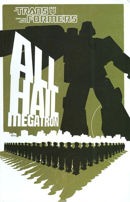 All Hail Megatron — Book Club Edition – cover art by Trevor Hutchison