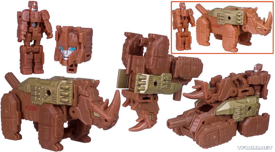 Titans Return Ramhorn in head mode homages an unused concept art of an Autobot Master Warrior.