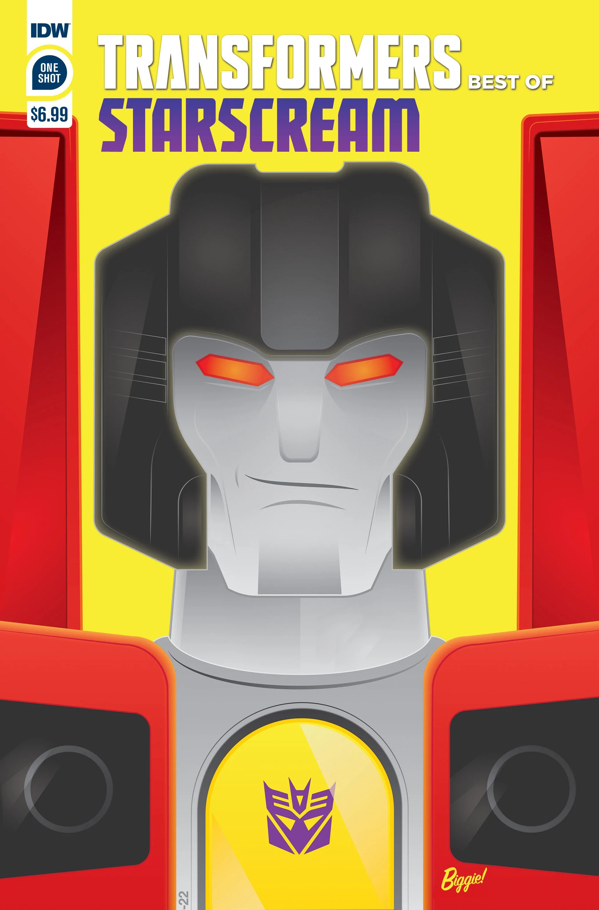 Best of Starscream – cover art by James Biggie
