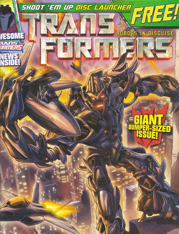 Transformers Comic #13; cover art by Gary Erskine and Jason Cardy