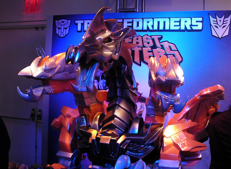 Predaking greets showroom visitors.