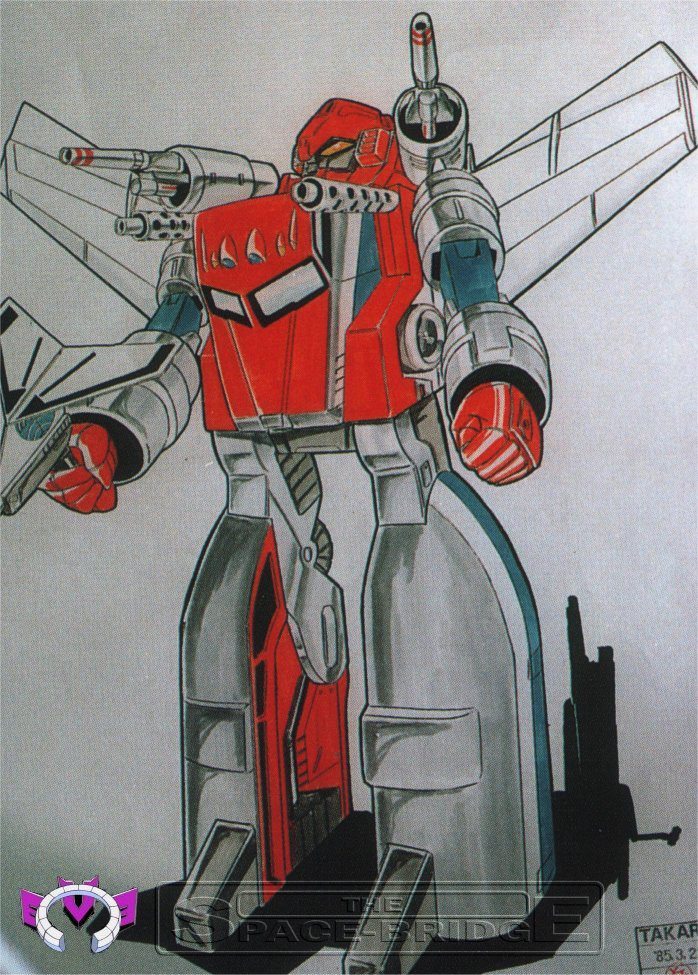 Unreleased Diaclone precursor concept art, robot mode