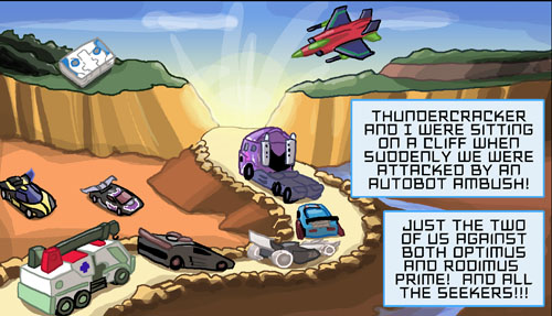 ...what, no giant gun overlooking the valley from atop?