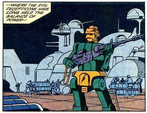Bumblebee's raiding party slaughters loads of generic Decepticons. They all look like this.