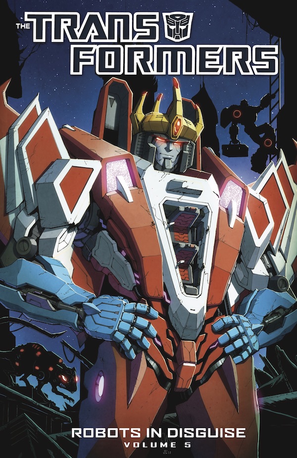 Robots in Disguise Volume 5 – cover art by Casey Coller and Joana Lafuente