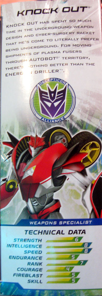Knock Out and Energon Driller bio