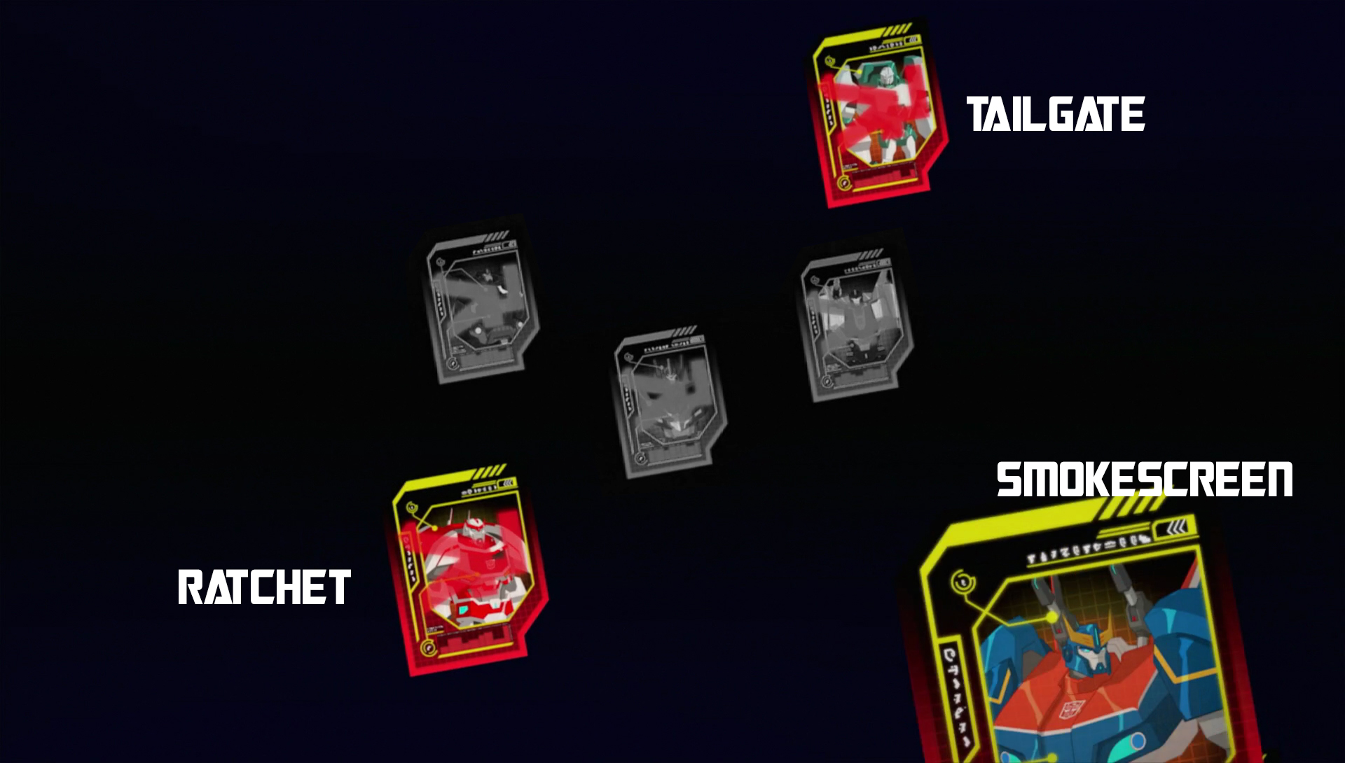 Ratchet, Tailgate, and Smokescreen