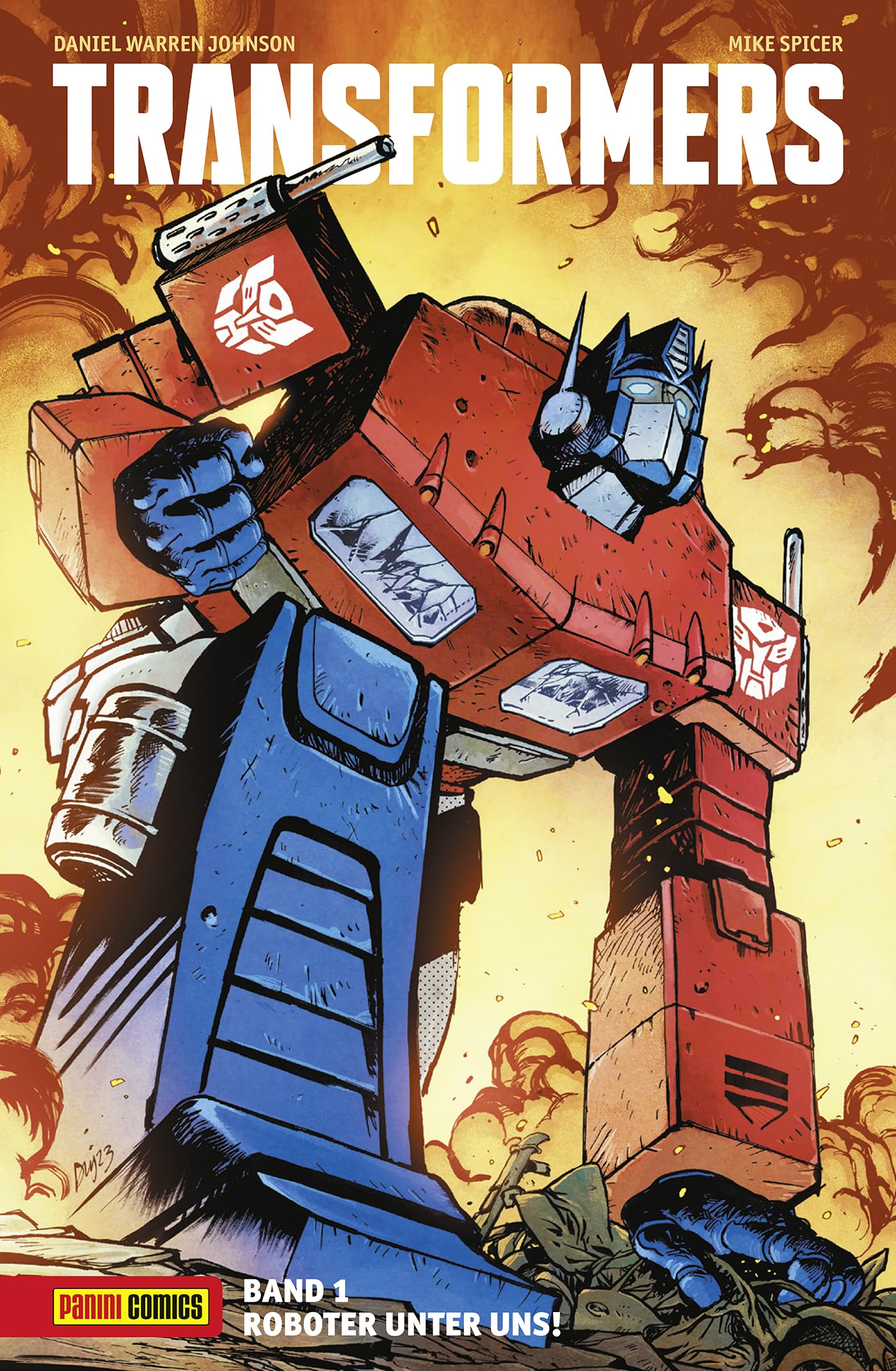 Band 1: Roboter Unter Uns! – cover art by Daniel Warren Johnson & Mike Spicer