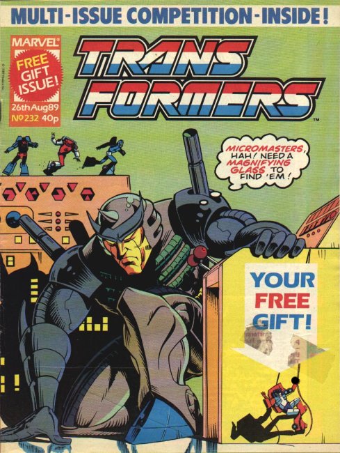 UK issue #232 - Luckily the issue came with a free magnifying glass! (It was rubbish)