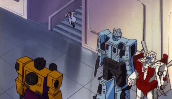 "Doctor, will Brawl be all right?" The Return of Optimus Prime, Part 1