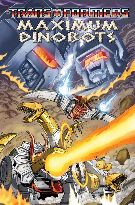 Maximum Dinobots – cover art by Marcelo Matere and Priscilla Tramontano