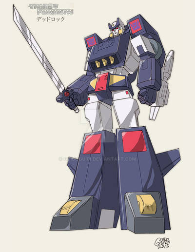 Triple Changer fanart by Guido Guidi which inspired Cyberverse Deadlock