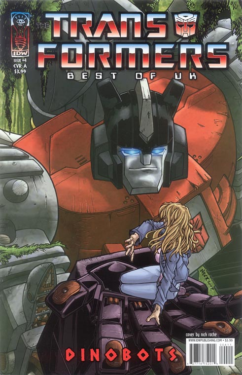 The Transformers: Best of UK: Dinobots #4 cover A (IDW Publishing, 2007)
