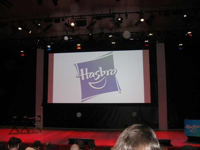 This is the room where the slideshow presentations were held. First Star Wars, then Marvel, then G.I. Joe, then Transformers.