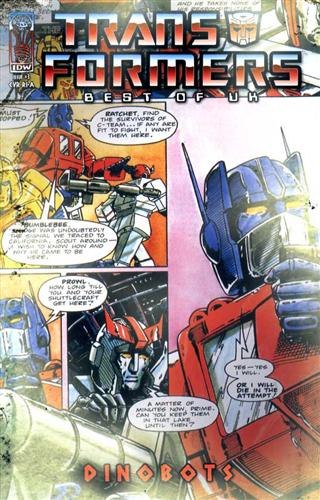 The Transformers: Best of UK: Dinobots #3 cover RI-A; reprints Parts 3-4 (IDW Publishing, 2007)