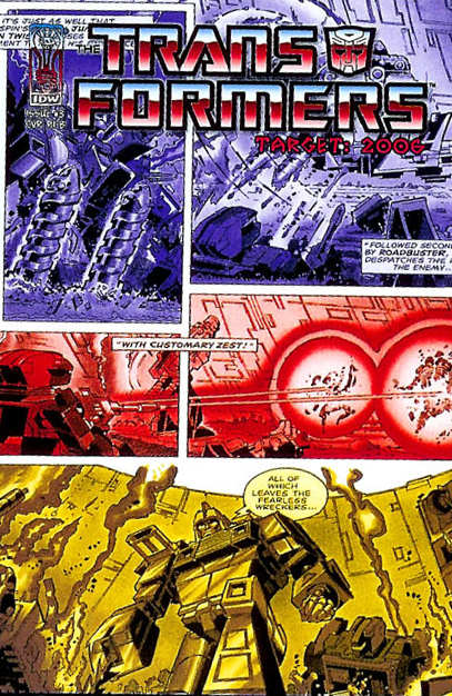 The Transformers: Target: 2006 #3 Cover RI-B (IDW Publishing, 2007; reprints Parts 4–5)