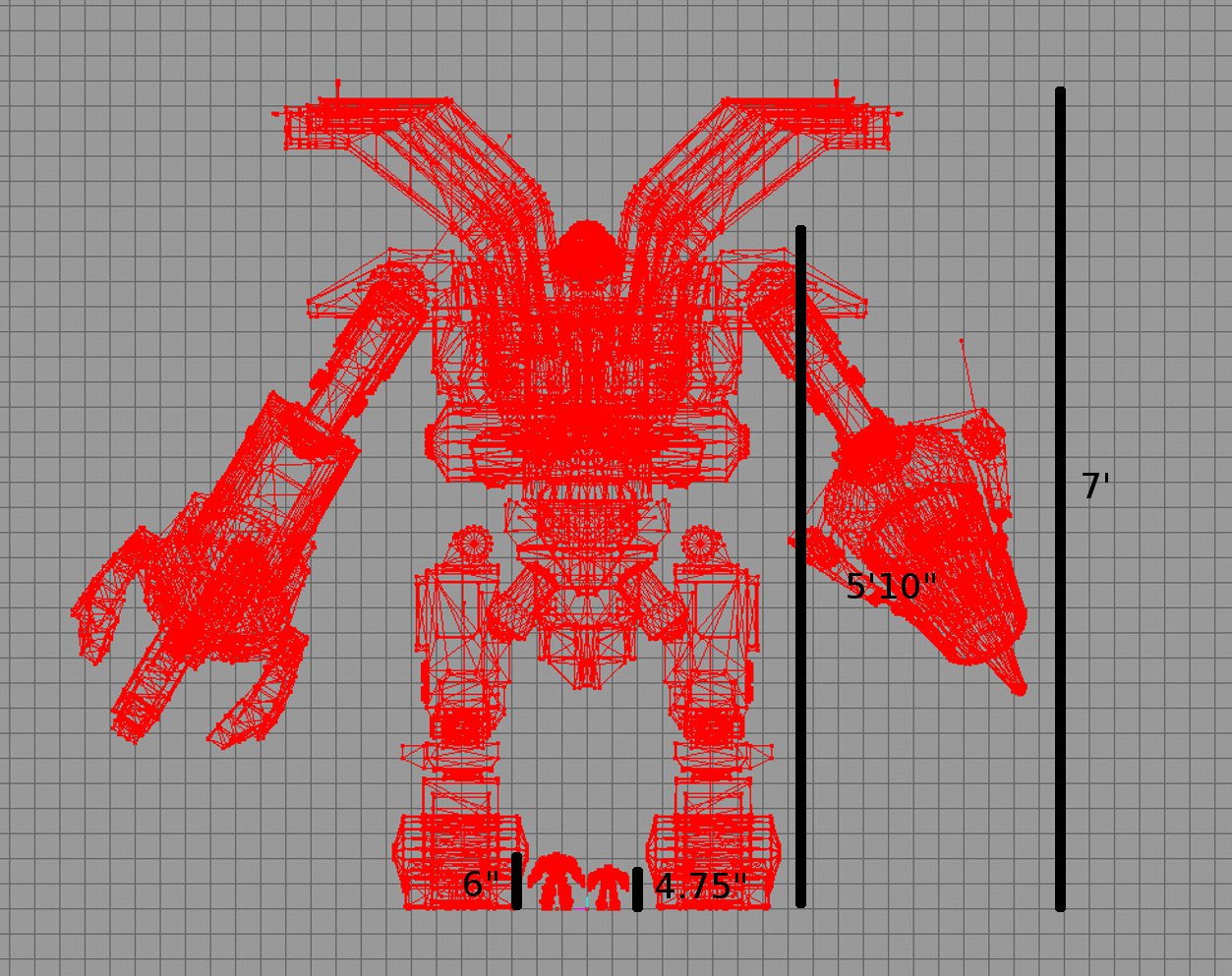 Omega Supreme next to Optimus Prime and Bumblebee within the game