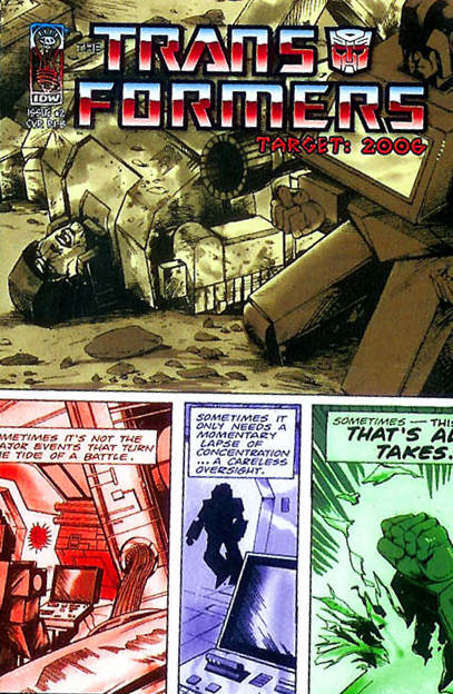 The Transformers: Target: 2006 #2 Cover RI-B (IDW Publishing, 2007; reprints Parts 2–3)