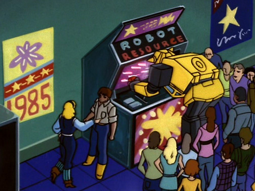 "Here I am revered", Bumblebee thought, "and the robots do MY bidding."