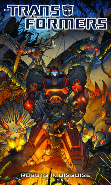 Robots in Disguise Volume 2 – cover art by Andrew Griffith and Joana Lafuente