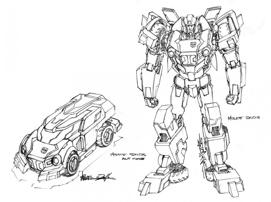 IDW concept art of robot and vehicle modes