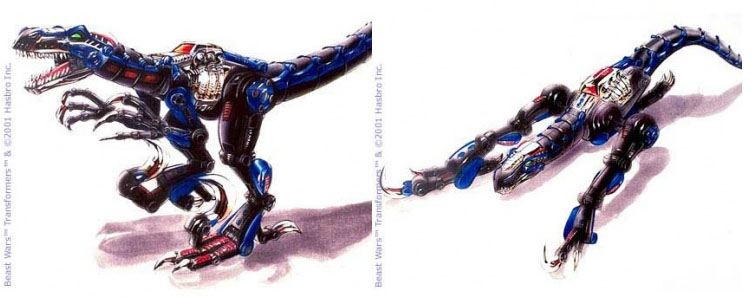 Transmetal Dinobot concept art