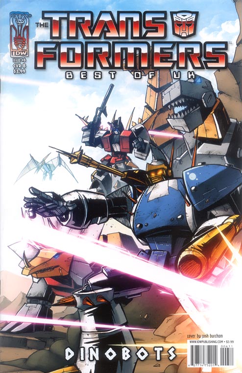 The Transformers: Best of UK: Dinobots #6 cover B by Josh Burcham (IDW Publishing, 2008)
