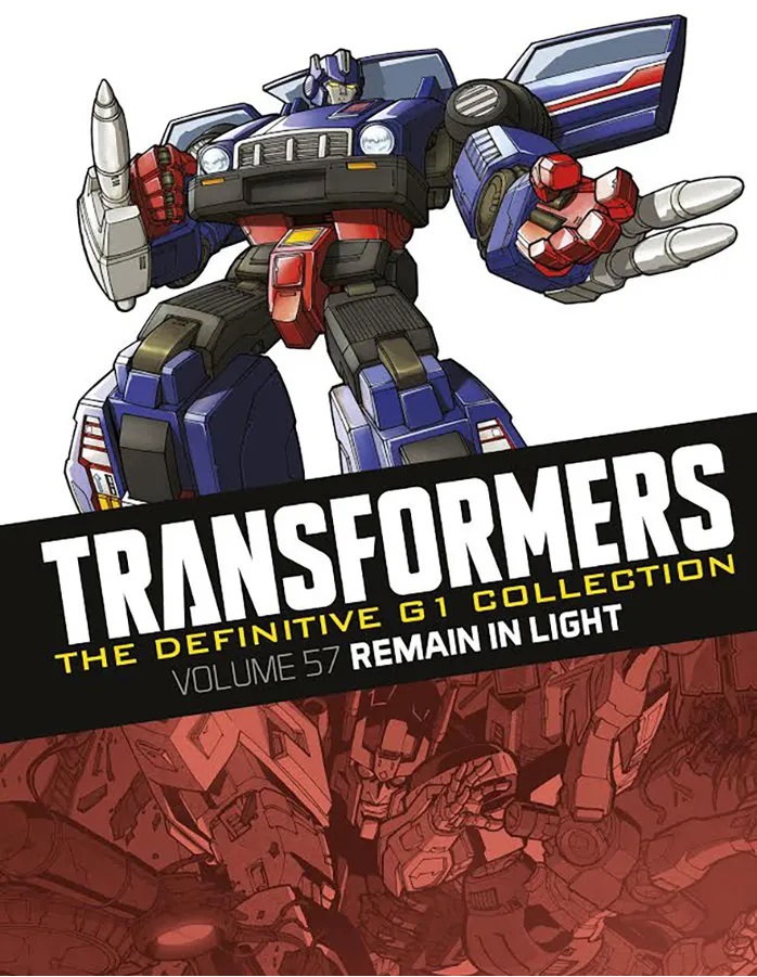 The Definitive G1 Collection: Volume 57: Remain in Light – cover art by Don Figueroa (Skids) and Alex Milne (retro)