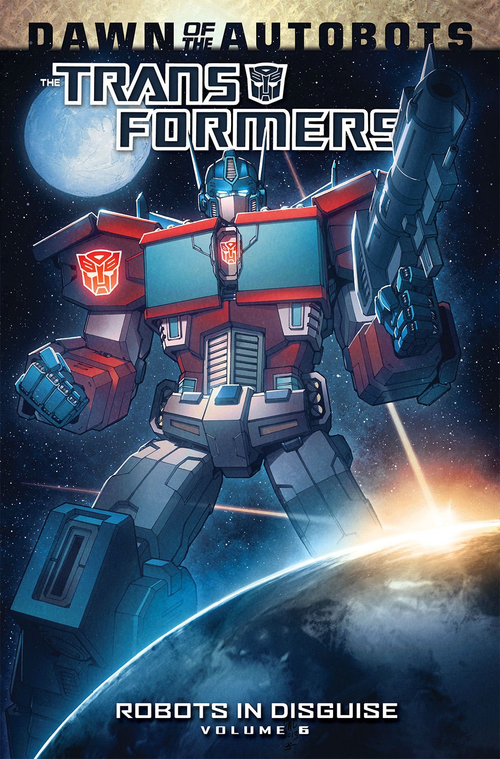 Robots in Disguise Volume 6 – cover art by Casey Coller and Joana Lafuente