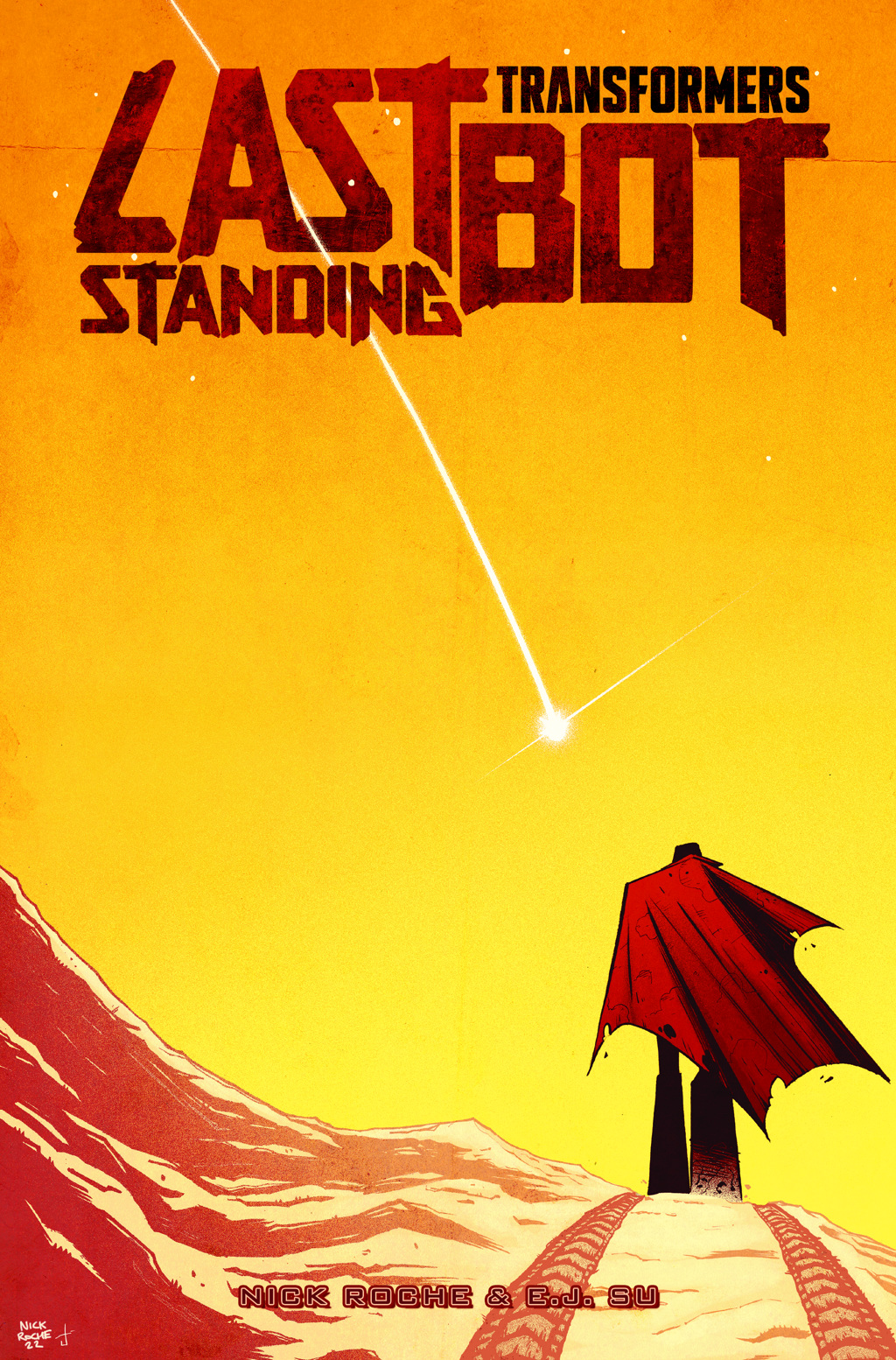 Transformers: Last Bot Standing TPB; cover art by Nick Roche