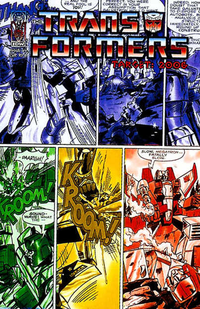 The Transformers: Target: 2006 #4 Cover RI-B (IDW Publishing, 2007; reprints Parts 6–8)