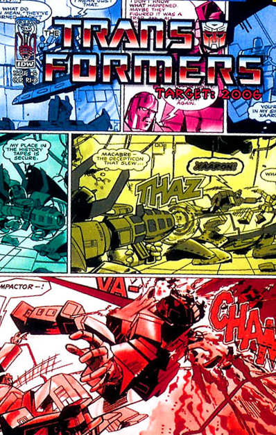 The Transformers: Target: 2006 #5 Cover RI-B (IDW Publishing, 2007; reprints Part 9 & epilogue)