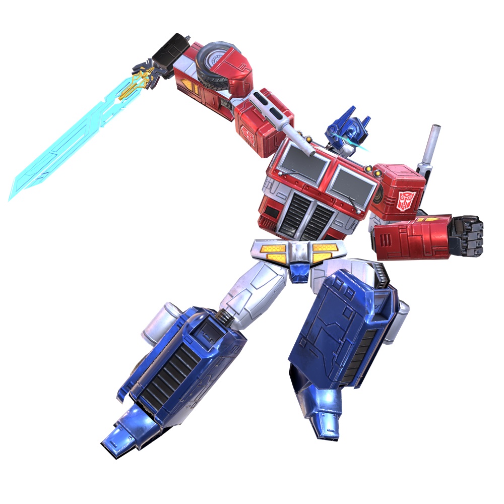 Earth Wars Optimus Prime wielding Prima's Star Saber