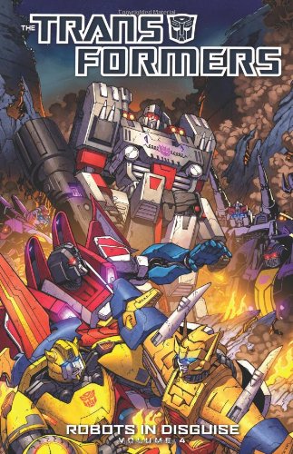 Robots in Disguise Volume 4 – cover art by Andrew Griffith and Josh Perez