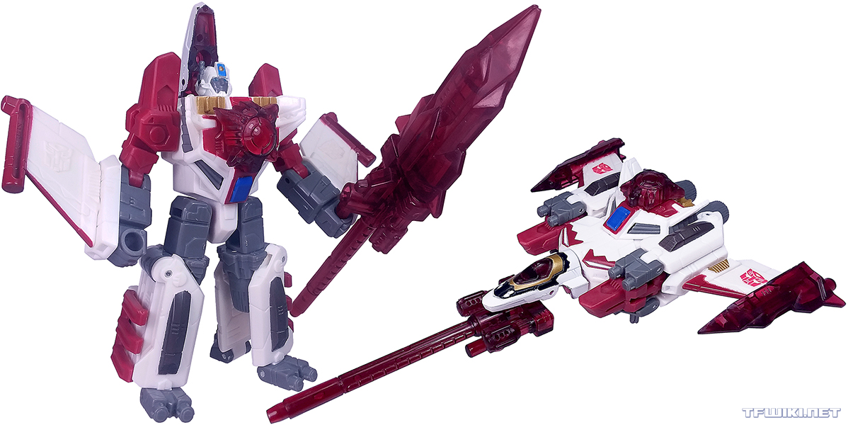 Energon Skyblast's design homages Generation 1 Jetfire/Skyfire. In Japan, he was named Airglide because Jetfire got used as the Japanese name for Armada Jetfire, while Skyfire got used as the Japanese name for Energon Jetfire.