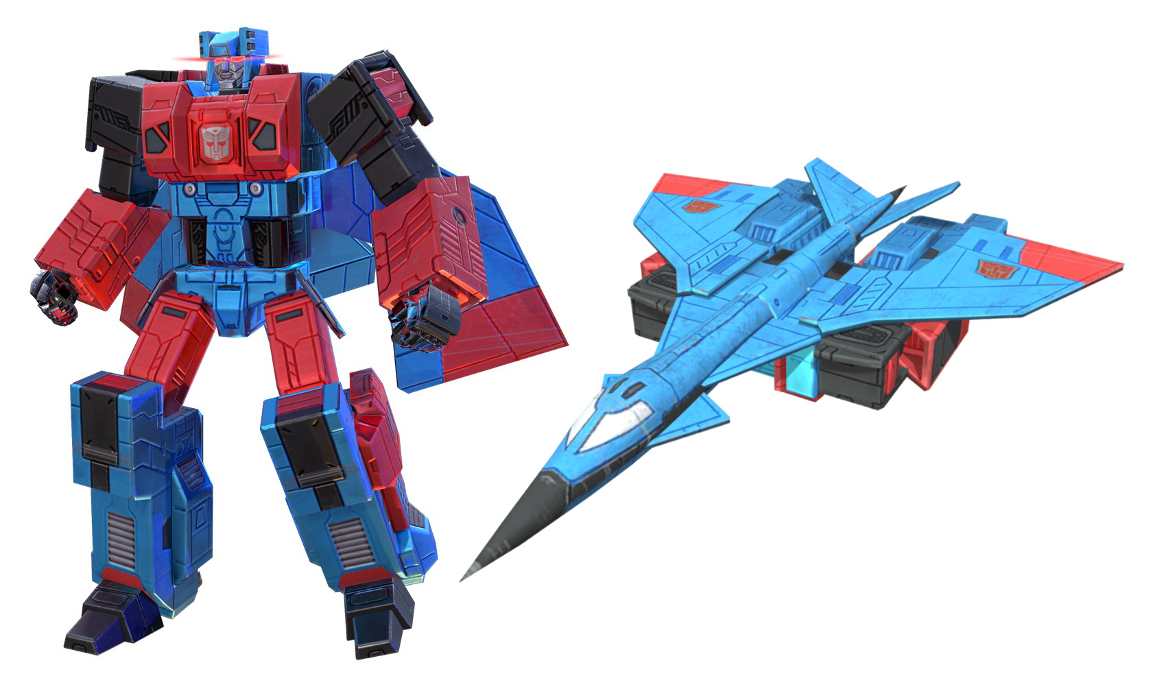 Generation 2-themed skin on Combiner Wars-based robot mode in Earth Wars mobile game