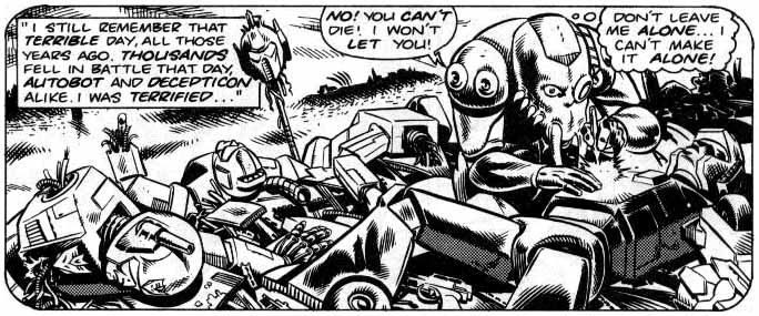 Longtooth attends to his injured friend amidst a slew of dead generics.