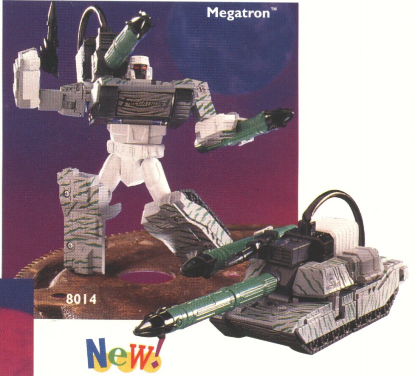 Hero Megatron in a gray deco with black camouflage stripes