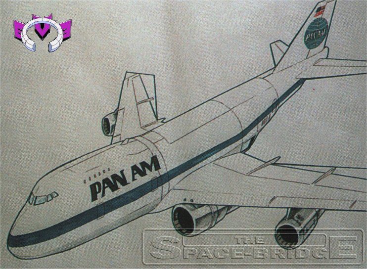 Unreleased Diaclone precursor concept art, jet mode