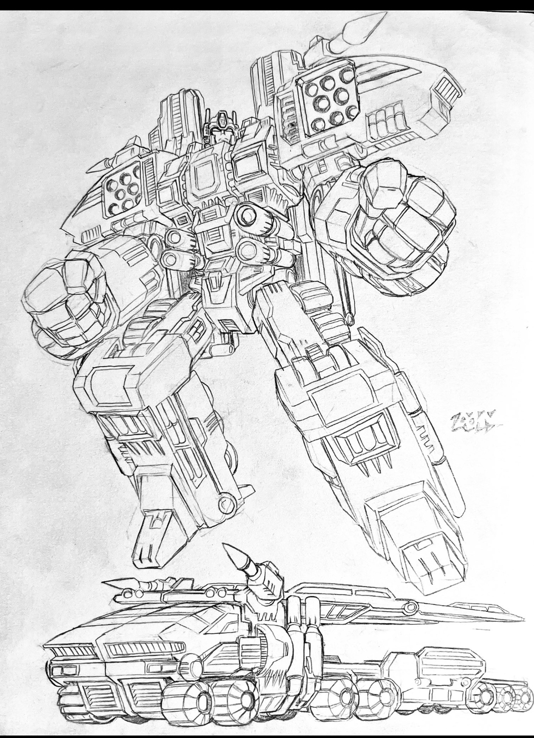 Unused Cybertronian robot mode