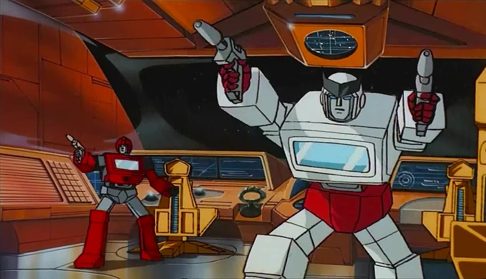 Ironhide does it one last time, while Ratchet famously wields two of them! The Transformers: The Movie