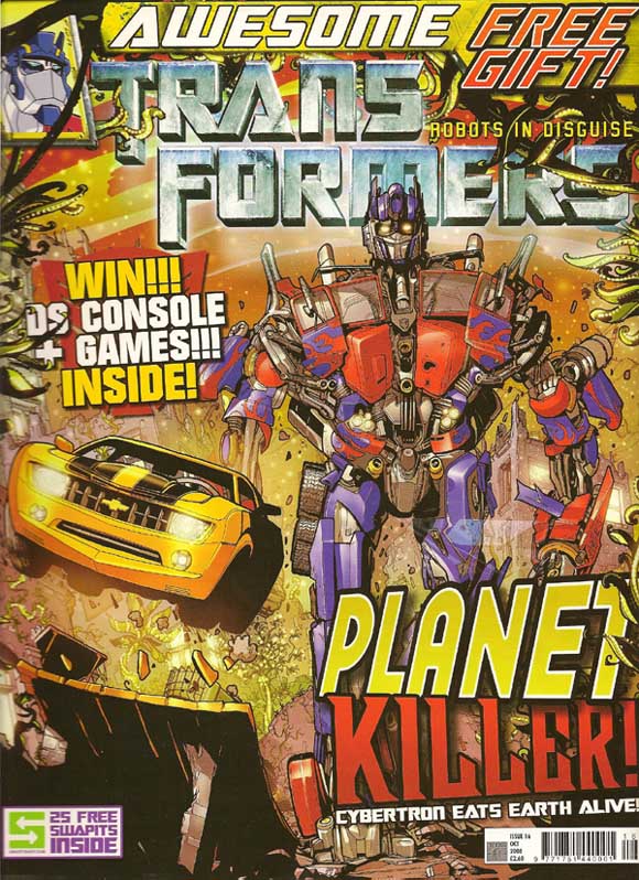 Transformers Comic #16; art by Lawrence Etherington
