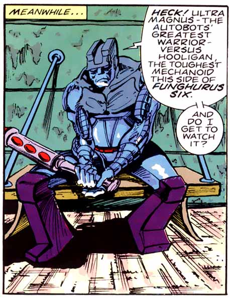 The guard who, er, guards the Sparkabots is almost definitively generic. His lack of insignia means we can't even tell if he's supposed to be a Decepticon. Perhaps one of the aliens stole it.