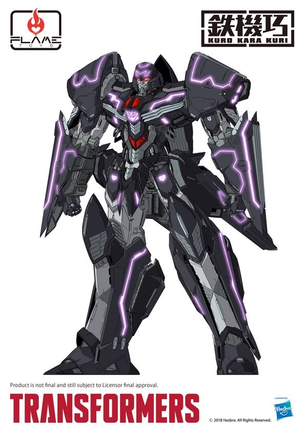 Flame Toys Kuro Kara Kuri concept art