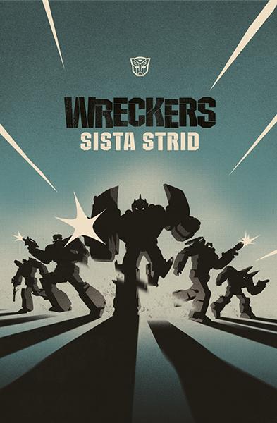 Wreckers sista strid – cover art by Trevor Hutchison.